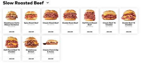 arby's online menu|More.